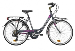 Atala Fahrräder Atala Trekkingrad für Damen, Modell 2020, Mai, 7 Gänge, Perlgrau - Pink, Einheitsgröße 42 (bis 170 cm)