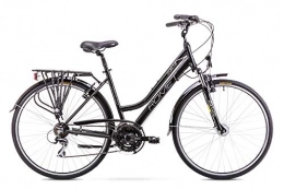 ROMET Fahrräder BikeShop. Trekkingrad - Bike - Fahrrad- Romet Gazela 2 - Gängezahl 21 - Aluminiumrahmen - 28 Zoll - Größe 17'' - Schwarz
