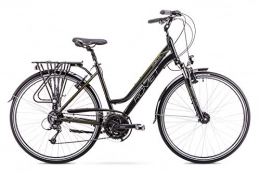 ROMET Fahrräder BikeShop. Trekkingrad - Bike - Fahrrad- Romet Gazela 4 - Gängezahl 27 - Aluminiumrahmen - 28 Zoll - Größe 17'' - Schwarz