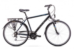 ROMET Fahrräder BikeShop. Trekkingrad - Bike - Fahrrad- Romet Wagant 2 - Gängezahl 21 - Aluminiumrahmen - 28 Zoll - Größe 19'' - Schwarz