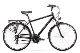 ROMET Fahrräder BikeShop. Trekkingrad - Bike - Fahrrad- Romet Wagant - Gängezahl 21 - Aluminiumrahmen - 28 Zoll - Größe 19'' - Schwarz Grün