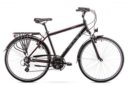 ROMET Fahrräder BikeShop. Trekkingrad - Bike - Fahrrad- Romet Wagant - Gängezahl 21 - Aluminiumrahmen - 28 Zoll - Größe 19'' - Schwarz Rot