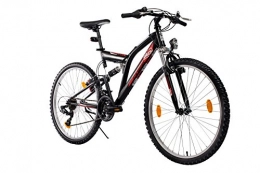 Blu:s Prokyon Mountainbike Fahrrad 26 Zoll (MTB Rahmen, 21 Gang Shimano Kettenschaltung, Alu V Bremse, Federgabel) schwarz