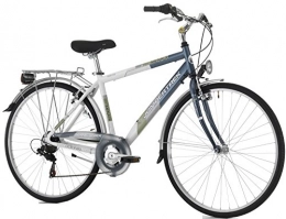 Fahrrad Cicli Cinzia Promenade Herren, Aluminium-Rahmen, 6-Gang, 28 Zoll, Größe 48 (White / Anthracite Grey, H 48)