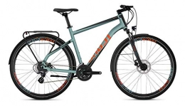 Ghost Fahrräder Ghost Square Trekking 2.8 AL U Trekking Bike 2020 (28" Herren Diamant XL / 62cm, River Blue / Jet Black / Monarch Orange)