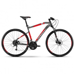Haibike Mountain Bikes SEET Cross 3.0 Herren 27-G Deore Mix 18 HB Titanium/red/White X-Small