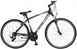 Hoopfietsen Fahrräder Hoopfietsen 28 Zoll Herren Trekking Fahrrad 21 Gang Magnetic, Farbe:schwarz-weiß