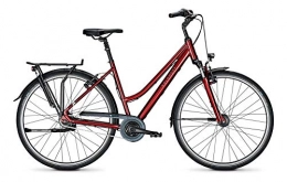 Derby Cycle Fahrräder Kalkhoff Agattu 8R Trekking Fahrrad 2021 (28" Damen Trapez L / 55cm, WineRed Glossy (Damen))