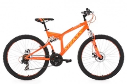 KS Cycling Cross Trail und Trekking KS Cycling Erwachsene Mountainbike MTB Fully 26" Xtraxx gelb-orange RH 46 cm Fahrrad, Zoll