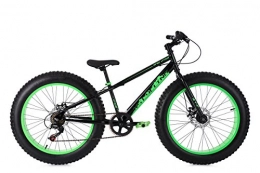 KS Cycling Fahrräder KS Cycling Mountainbike MTB Fatbike 24'' SNW2458 schwarz-grün RH 33 cm