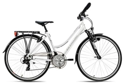 KS Cycling Fahrräder KS Cycling Trekkingrad Damen 28'' Canterbury weiß matt Alu-Rahmen RH 48 cm Multipositionslenker
