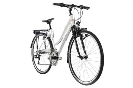 KS Cycling Fahrräder KS Cycling Trekkingrad Damen 28'' Canterbury weiß matt Alu-Rahmen RH 53 cm Tourenlenker