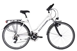 KS Cycling Fahrräder KS Cycling Trekkingrad Damen Alu-Rahmen 28'' Metropolis weiß RH 48 cm Multipositionslenker