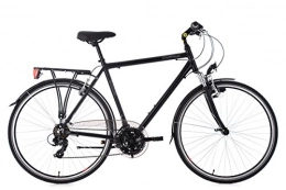 KS Cycling Fahrräder KS Cycling Trekkingrad Herren 28'' Canterbury schwarz Aluminiumrahmen RH 58 cm Flachlenker
