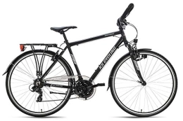 KS Cycling Fahrräder KS Cycling Trekkingrad Herren 28'' Canterbury schwarz matt Alu-Rahmen Multipositionslenker RH 58 cm