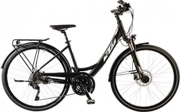 KTM Fahrräder KTM Veneto Light DISC, 30 Gang Kettenschaltung, Damenfahrrad, Wave, Modell 2020, 28 Zoll, Black matt (White+Green), 46 cm
