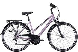 Pegasus Fahrräder PEGASUS Piazza 21 28 Zoll Damenfahrrad Trapez Trekking 2022, Farbe:lila, Rahmenhöhe:55 cm