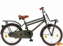 Plezier Fahrräder Plezier Jungen Hollandrad 18 Zoll Cooper Dunkelgrün Transportrad