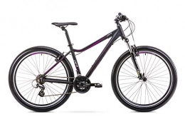 ROMET Fahrräder ROMET Damen Jolene Mountainbike, schwarz, Größe S Aluminium Rahmen 27 MTB Mountain Bike Crossbike Fahrrad Shimano 21 Gang 15 Zoll