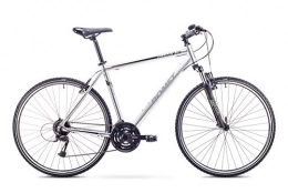 ROMET Fahrräder Romet ORKAN 2 M MTB Bike 28 Zoll MTB Fahrrad Mountain Bike Crossbike Fahrrad Shimano 24 Gang 19 Zoll Aluminium Rahmen Grau-Schwarz