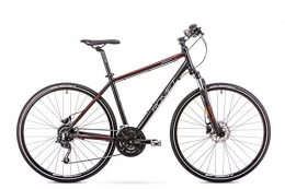 ROMET Fahrräder Romet ORKAN 4 M MTB Bike 28 Zoll MTB Fahrrad Mountain Bike Crossbike Fahrrad Shimano 27 Gang 19 Zoll Aluminium Rahmen schwarz