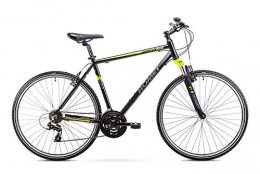 ROMET Fahrräder Romet ORKAN M MTB Bike 28 Zoll MTB Fahrrad Mountain Bike Crossbike Fahrrad Shimano 21 Gang 21 Zoll Aluminium Rahmen Schwarz-Gelb