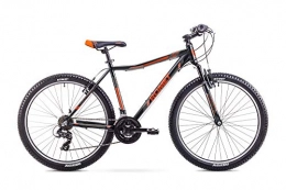 ROMET Fahrräder Romet RAMBLER 26 JR Fahrrad MTB 26 Zoll Mountainbike Shimano Aluminium Rahmen 21 Gang Schwarz / Orange