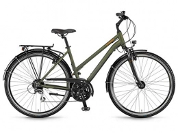 Unbekannt Fahrräder Unbekannt Winora Domingo 24 Damen Trekkingrad Oliv / schwarz matt RH 44 cm / 28 Zoll