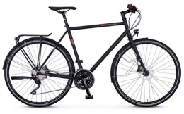 vsf fahrradmanufaktur Cross Trail und Trekking vsf fahrradmanufaktur T-500 Shimano Deore 30-G Disc Trekking Bike 2021 (28" Herren Diamant 62cm, Ebony Matt (Herren))