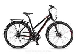 Winora Fahrräder Winora Domingo 24 Disc Damen Trekking Fahrrad schwarz / rot 2019: Gre: 48cm
