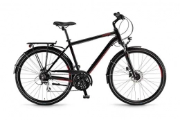 Winora Fahrräder Winora Domingo 24 Disc Trekking Bike 2021 (28" Herren Diamant 52cm, Schwarz / Lasurrot (Herren))