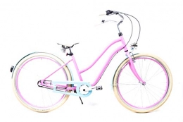 SPRICK Fahrräder 28 Zoll Alu Beach Cruiser Damen City Fahrrad Shimano 3 Gang Nabenschaltung Schwalbe rosa blau
