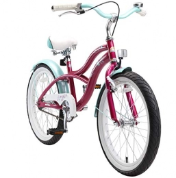 BIKESTAR Fahrräder BIKESTAR Kinderfahrrad für Mädchen ab 6-7 Jahre | 20 Zoll Kinderrad Cruiser | Fahrrad für Kinder Violet | Risikofrei Testen