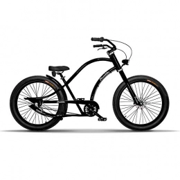 Plumbike Fahrräder Chopper Fahrrad Herren Fahrrad 26 Zoll Chopper Cruiser Bike Herren Fahrrad Fur Manner Aluminium Rahmen Breitreifen