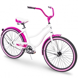 Huffy Fahrräder Huffy Cruiser Bikes 50, 8 cm / 24" / 26", Damen, 74438, Gloss White, 24 inch Wheels