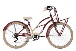 KS Cycling Fahrräder KS Cycling Beachcruiser Cargo Cruiser 26'' Kahuna rot-beige RH 41 cm
