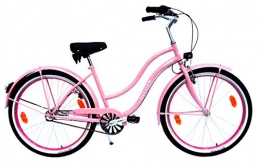 26 Zoll Fahrräder NEUZER Damen Beachcruiser 26 Zoll 3 Gang Shimano rosa StVZO-Ausstattung