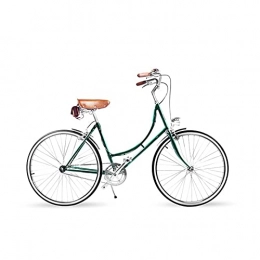 paritariny Fahrräder paritariny Komplette Cruiser-Bikes, Retro benutzerdefinierte Damen Single Speed​Bike Damen Freizeitrad (Color : Groen, Size : 1)