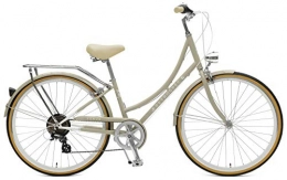 Retrospec Damen Venus-7 Step-Thru Seven-Speed Urban Commuter City Bicycle, Taupe, Small