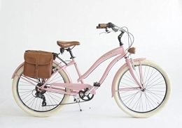 Velomarche Fahrräder VENICE - I love Italy Cruiser 26 Zoll Sun ON The Beach Lady rosa