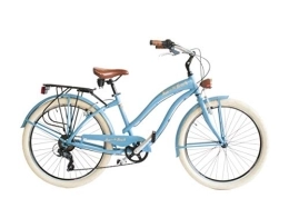 Via Veneto Fahrräder Über Veneto Cruiser, Aluminiumrahmen, 6 Gänge, 26 Räder von Airbici - blau