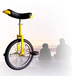 YQG Einräder 16 / 18 / 20 / 24 Zoll Rad Einrad, Auslaufsicheres Radfahren Mit Butylreifen Unisex Freestyle Einrad Einfach Zu Verwenden Für Erwachsene Kinder (Color : Yellow, Size : 18 inch)