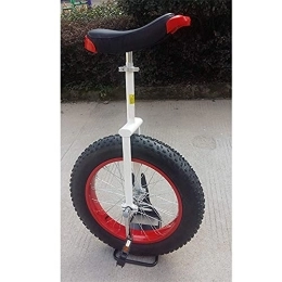 CukyI Einräder 20-Zoll-Einrad für Erwachsene für schwere Menschen, große Menschen mit einer Körpergröße von 170–180 cm, Einrad mit extra dickem Reifen, Tragkraft 150 kg / 330 lbs, langlebig (20-Zoll-Rad rot)