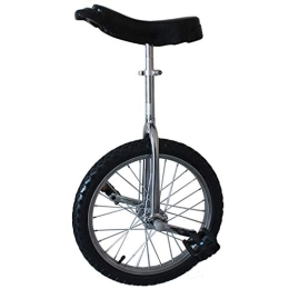 CukyI Einräder 20 Zoll klassisches Chrom / Schwarzes Einrad, verstellbares Outdoor-Einrad mit leichtem Aluminiumrahmen für Erwachsene / große Kinder / Mutter / Papa, bestes Geburtstagsgeschenk (Farbe: Silber, Größe: 20