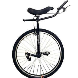 CukyI Fahrräder 28 Zoll klassisches schwarzes Einrad für Erwachsene für große Menschen mit einer Körpergröße von 160–195 cm (63–77 Zoll), mit Lenker, Bremsen, robustem Stahlrahmen und Leichtmetallfelge (Farbe: S