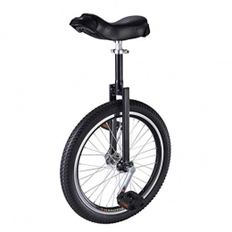 ALBN Fahrräder ALBN Einrad 20-Zoll-Einrader fur Erwachsene Anfanger, Rutschfester Butyl Mountain Reifen & Hohenverstellbar Bequemer Sitz, Tragende 300lbs (Color : Black)