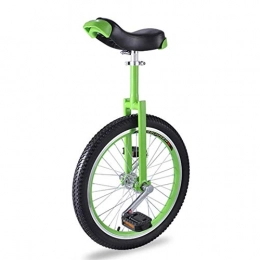 ALBN Fahrräder ALBN Einrad 20-Zoll-Einrader fur Erwachsene Anfanger, Rutschfester Butyl Mountain Reifen & Hohenverstellbar Bequemer Sitz, Tragende 300lbs (Color : Green)
