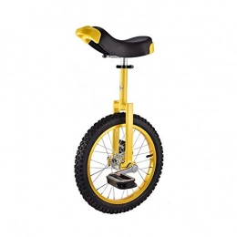 Booq Fahrräder BOOQ Einstellbare Einrad 16 Zoll Gleichgewicht bung Fun-Fahrrad-Zyklus Fitness (Color : Yellow)