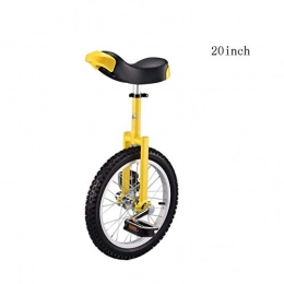 Caseyaria Fahrräder Caseyaria 20 Zoll Kinder Erwachsene Einrad Einrad Lustige Akrobatik Gleichgewicht Bikes Einradakrobatik Balancen-Fahrrad, Gelb