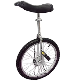 CukyI Fahrräder CukyI 20-Zoll-Einrad-Einrad-Wettkampffahrrad für Erwachsene, Heimtrainer, akrobatisches Fahrrad, Stahlring, Aluminiumlegierungsring optional (Farbe: Aluminiumring, Größe: 20 Zoll), langlebig
